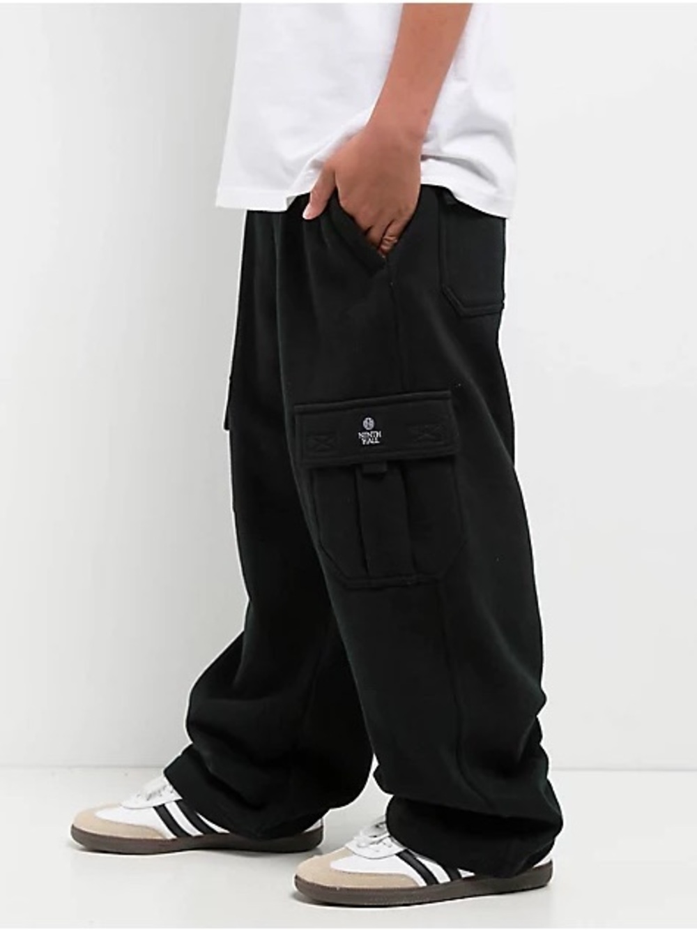 Ninth Hall Fundamentals stash black cargo sweatpants XXL